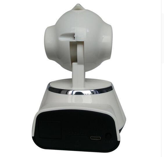 Wireless IP Camera WIFI 720P Home Security Cam Micro SD Slot Support Microphone &amp; P2P Free APP ABS Plastic