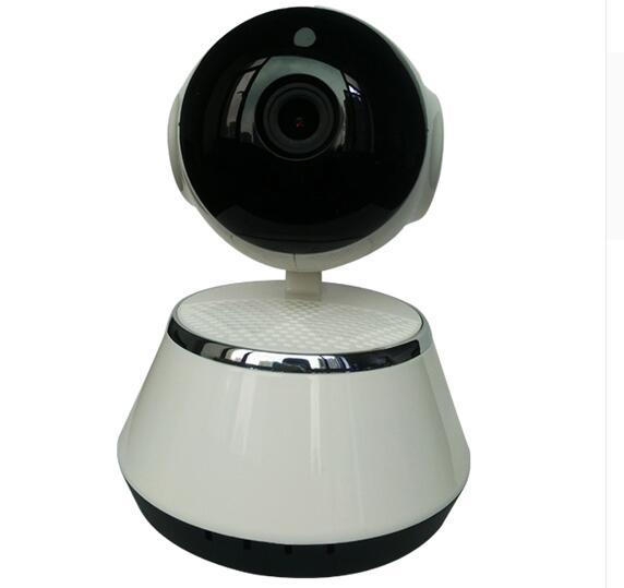 Wireless IP Camera WIFI 720P Home Security Cam Micro SD Slot Support Microphone &amp; P2P Free APP ABS Plastic