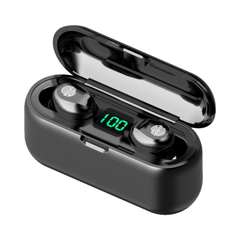 F9 Bluetooth Headset F9-5LED Digital Display Touch Wireless 5.0 TWS High-power Headset