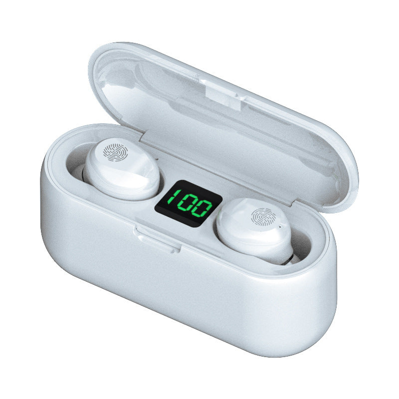 F9 Bluetooth Headset F9-5LED Digital Display Touch Wireless 5.0 TWS High-power Headset