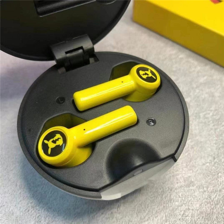 Pokemeng Pikachu Real Wireless Bluetooth Headset Elf Ball Holiday Gift Cartoon Earplugs TWS Mai For Boys And Girls